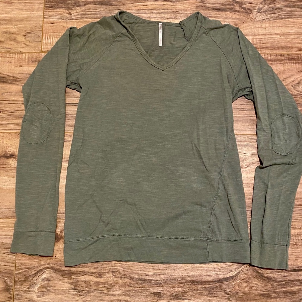 Olive green long sleeve T-shirt